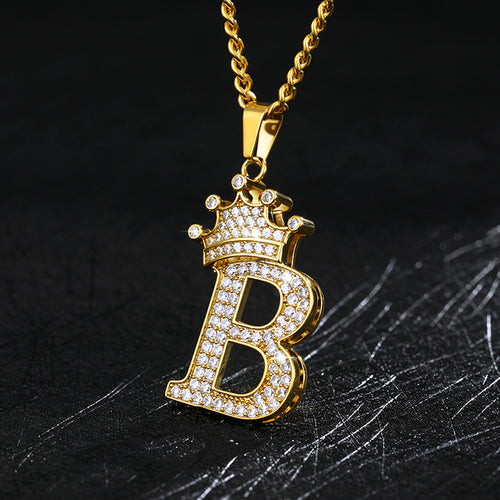 Load image into Gallery viewer, Zircon Alphabet Necklace
