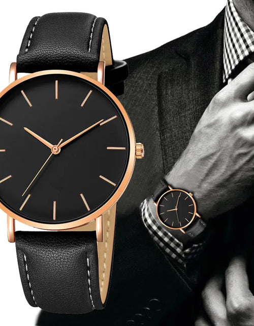 Load image into Gallery viewer, Simple Leather Men&#39;s Luxury Watches
