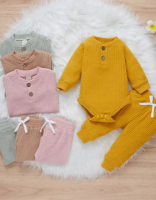 Load image into Gallery viewer, 2Pcs Suit Toddler Long Sleeve Romper
