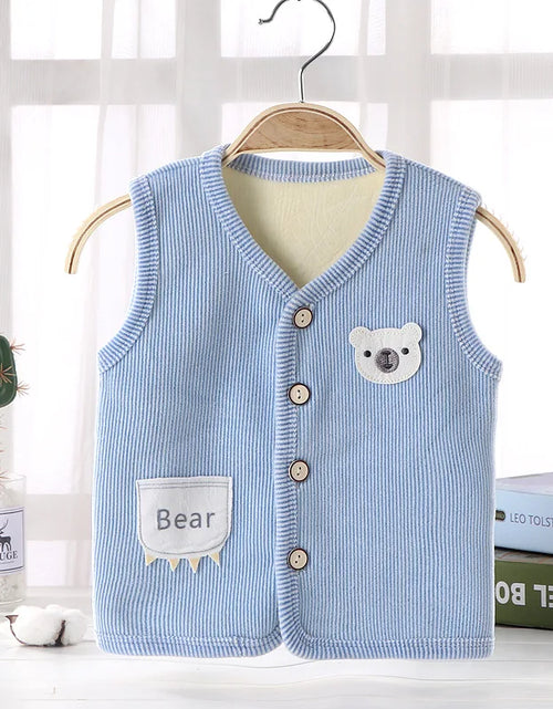 Load image into Gallery viewer, Kids Clothes Waistcoat Children&#39;s Vest  Boy Girl Thicken Velvet lining Keep Warm Jackets Vest Children&#39;s Clothing  Autumn Winter
