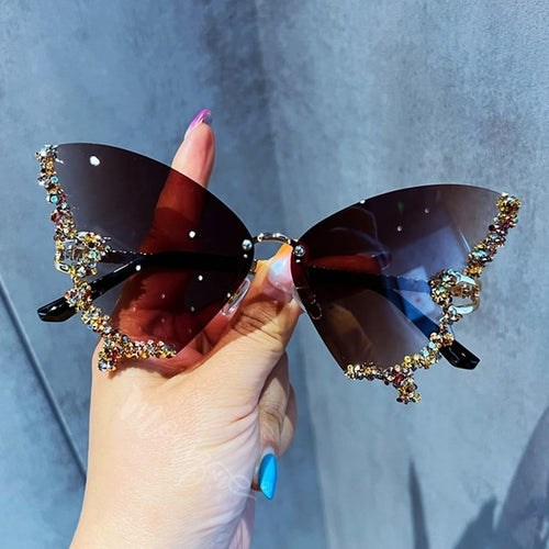 Load image into Gallery viewer, Diamond Butterfly Sunglasses
