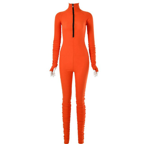 Load image into Gallery viewer, Turtleneck Gloved Sleeve Jumpsuits
